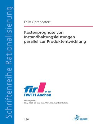 cover image of Kostenprognose von Instandhaltungsleistungen parallel zur Produktentwicklung